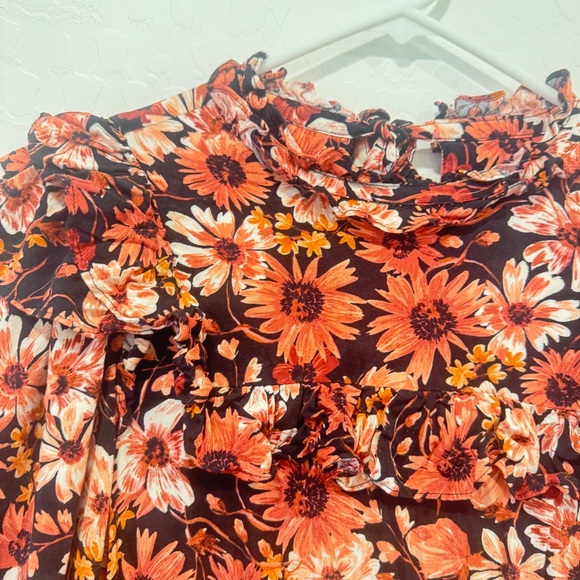 Rachel Parcell Floral Tiered Midi Dress Womens 6 Spring Easter Peasant - Picture 6 of 11